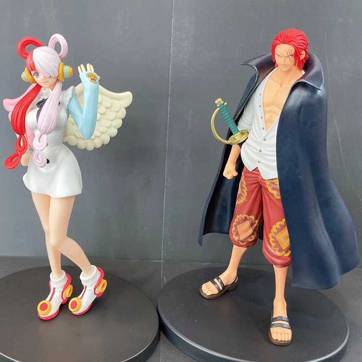 4 Styles DXF Film Red Anime Figures Shanks Uta Luffy Zoro Sanji Action Figure Model Manga Figurine Toys Gift