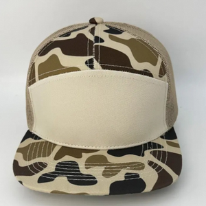 Casquette ajustable pour homme en maille animale 7 panneaux Casquette en coton Casquettes de camionneur personnalisées Canard Camo - Product Image 3