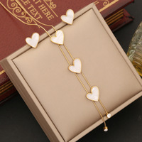 Set Kalung & Anting Baja Tahan Karat, Liontin Rantai & Anting Tusuk Senada, Hipoalergenik Tahan Air Warna Emas Perak Hadiah OEM
