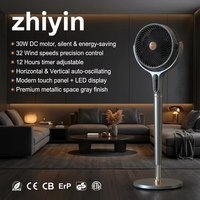 Ventilateur de camping extérieur à pulvérisation de brume puissante à grande vitesse avec écran LCD numérique, directement du fabricant