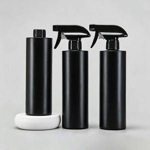 Bouteille pulvérisateur vide en HDPE noir de 500 ml avec gâchette, rechargeable, pour cuisine, salle de bain, nettoyage de voiture – Bouteille pulvérisateur en plastique vide - Product Image 5