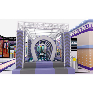 อุปกรณ์สนามเด็กเล่นในร่มพลาสติกสำหรับโรงเรียนและสถานที่สาธารณะ - Product Image 3