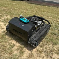 Pengiriman Gratis DIY Robot Pemotong Rumput Mini RC Industri dengan Starter Elektrik dan Remote Control, Dilengkapi Aksesoris Bajak Salju