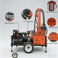Machine de forage rotative pour puits d'eau Hongrun 200m