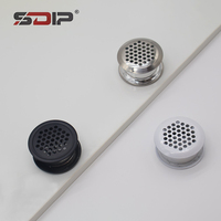 Capuchons d'aération en acier inoxydable Couvercle en métal Capuchon de persienne pour meubles Bouchon de garde-robe pratique Ventilation de garde-robe
