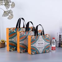 Sac d'épicerie réutilisable de polypropylène de conception non tissé Sacs à provisions réutilisables imprimés par coutume réutilisable avec le logo