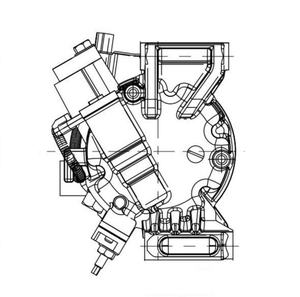 Système de climatisation automobile 12V <span class=keywords><strong>Compresseur</strong></span> de climatisation pour <span class=keywords><strong>Honda</strong></span> <span class=keywords><strong>Civic</strong></span> /CR-V 1.5 OEM 388105AAA01/388105AAA02/388105AAA03 - Product Image 2