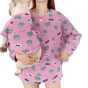 Lente Herfst Kleine Hond Kat Pet Kleding Sweatshirt <span class=keywords><strong>Cartoon</strong></span> Hond En Eigenaar Ouder-kind Kleding - Product Image 1