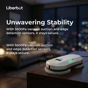 Robot de nettoyage de vitres extérieur Liberbot RZ2-19, moteur électrique sans balais 240V, nettoyeur automatique, détection des bords, intelligent - Product Image 5