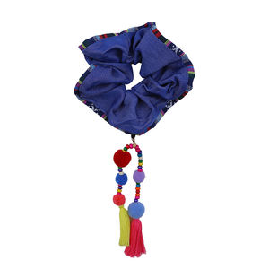 <span class=keywords><strong>Bolas</strong></span> decorativas con borlas para niñas, lazos grandes para el cabello <span class=keywords><strong>de</strong></span> Color sólido, coleta <span class=keywords><strong>de</strong></span> moda étnica dulce, accesorios para niños - Product Image 6