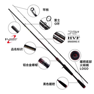 Caña de Pescar Daiwa Salamandra Mx J, 4 Metros, Acción Extra Rápida, Guías Vietnam SIC para Pesca de Lubina - Product Image 3