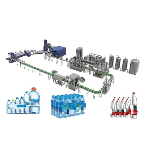 Máquina de enxágue de água para garrafas, fornecedor dourado, máquina de enchimento e capina
