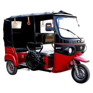 Triciclo elétrico com assento de passageiro, fábrica direta tuk bateria alimentada por auto rickshaw