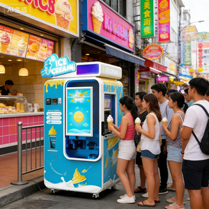 Distributeur automatique intelligent de crème glacée molle à 59 saveurs, service rapide en 15 secondes - ROI élevé pour centre communautaire, petit café - Product Image 1