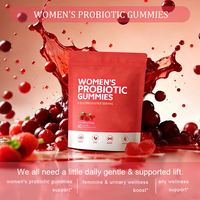 Gummies Probiotiques Vitaminées à Prix de Gros, 5 Milliards d'UFC, Saveur Canneberge, Véganes, Soutien Santé Intestinale Féminine Adulte, 2 par Portion