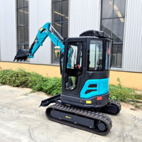 Pengiriman Gratis Excavator Kubota Mesin Epa 3 Ton Penggali Kecil untuk Rumah 1 Ton 2 Ton Mesin Excavator Mini Crawler Baru untuk Dijual
