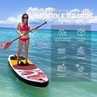 110'6'' Paddle Board Siège Gonflable Stand up SUP Isup Pêche Paddleboard Avec Pompe À Air Électrique sup