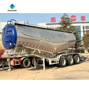 New Product Aluminum Cement Tank Trailer 35-65cbm Aluminum Cement Trailer For Sale