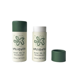 Kunden spezifische runde <span class=keywords><strong>2</strong></span> Unzen Deodorant Papier verpackung Biologisch abbaubare 60 ml Lotion Stick Kraft Karton Zylinder rohr öl beständig - Product Image 6