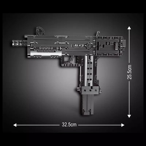 Mould king – pistolet à blocs 14012, jouets la sous-machine <span class=keywords><strong>Ingram</strong></span> M10, fusil de chasse, bloc de construction, arme militaire, jouets éducatifs pour enfants - Product Image 6