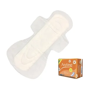 SN2842 Individually Wrapped Stock Lot Hygiene Pads with Wings Women Pad Sanitary Napkin in France Thailand