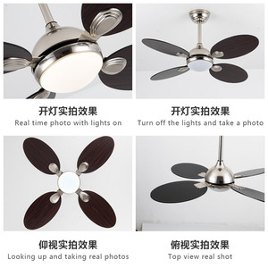 <b>Ceiling</b> <b>Fan</b> Light 42 Inch Led With Acrylic Lampshade Modern Minimalist Living Room Commercial Use - Product Image 2