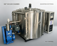 Machine de revêtement sous vide par dépôt par faisceau ionique pour carreaux de porcelaine avec rotation automatique des pièces pour une protection dorée contre la corrosion