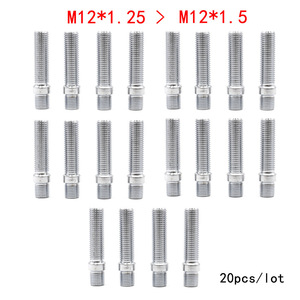 Getitall 50mm Reverse Threaded M12 <b>M14</b> <b>Bolts</b> Steel Silver For German Cars Retrofit Upgrade - Product Image 3
