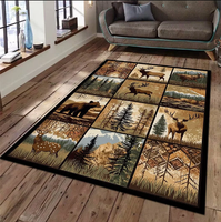 Tapis de sol modernes à poils ras, antidérapants, lavables en machine, épaisseur personnalisable, pour la chambre
