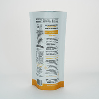 Sachet plastique refermable personnalisé avec logo, étanche à l'humidité, thermoscellable, pochette verticale pour emballage de farine et croustilles, impression par gravure