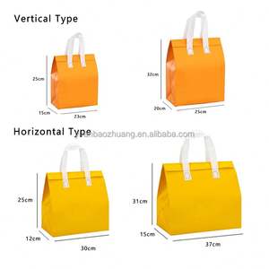 Sac isotherme non tissé pour le déjeuner, les gâteaux, les fruits de mer, sac de transport portable pour la livraison rapide de repas frais et froids - Product Image 4