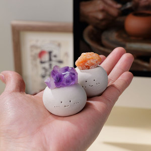 Đồ trang trí hình elf bằng đá thạch anh tím thô tự nhiên, thủ công, bán buôn, dùng làm quà tặng - Product Image 5