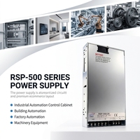 Alimentation électrique PFC personnalisée RSP-500-24 AC DC 500W 24V 21A SMPS, alimentation à découpage mince, industrielle, sortie simple, réglable
