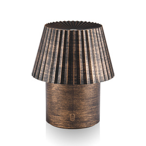 Lampe de table humidificateur d'huiles essentielles ultrasonique plissée 160 ml, diffuseur d'arômes alimenté par USB pour l'ambiance du salon et de la chambre - Product Image 3