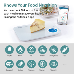 Connexion gratuite APP Balance intelligente à écran tactile numérique sans fil Valeur nutritive Balance alimentaire 5kg Balance de cuisine numérique nutritionnelle - Product Image 2