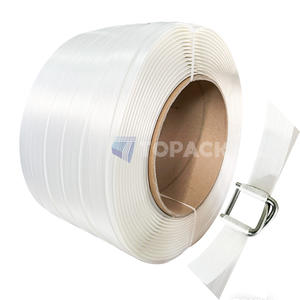 ओम ओटम फैक्ट्री डायरेक्ट पॉलिएस्टर कम्पोजिट स्ट्रैपिंग रोल 13 मिमी 16 मिमी 19 मिमी 25 मिमी 32 मिमी 1/2 5/8 1-1/4 इंच का यार्न स्ट्रैप्स - Product Image 5