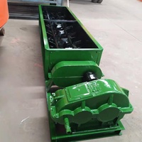 Miscelatore a Doppia Pala Grande da 5 Tonnellate per Fango, Argilla, Carbone, Miscelatore Orizzontale Continuo a Doppio Albero per Fertilizzanti