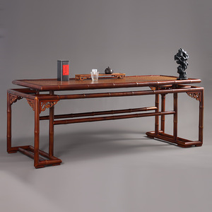 Mesa de té, escritorio de estudio, mesa de pintura, mesa larga, muebles clásicos chinos de bambú para sala de té - Product Image 1
