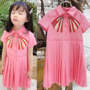 Robe d'été une pièce boutonnée pour filles, avec motifs de noms de filles et images, patrons de couture, style décontracté, provenant du marché chinois - Product Image 5