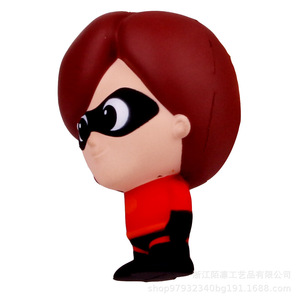 Cartoon Superhero Girl Pu Foam Fidget Toy Slow <b>Rebound</b> Stress Reliever For Kids Age 5 To 7 Years - Product Image 2
