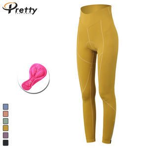 <span class=keywords><strong>Pantaloni</strong></span> da ciclismo taglie forti a vita alta Leggings da <span class=keywords><strong>donna</strong></span> sollevano <span class=keywords><strong>pantaloni</strong></span> da bici da corsa aderenti alla anca - Product Image 3