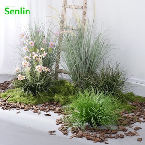 Pailles décoratives en roseau vert artificiel pour la décoration des sols intérieurs et des aménagements paysagers - Product Image 4
