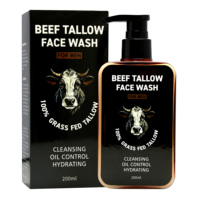 Nettoyant visage pour homme Aixin Private Label, nettoyage en profondeur, blanchissant, hydratant, mousse de suif de bœuf, nettoyant visage pour tous les types de peau