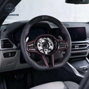 พวงมาลัยหนังแท้สั่งทำพิเศษสำหรับ BMW CS G F F30 F20 F10 E46 M2 M4 M3 M5 G20 G80 E90 E87 E38 F87 G28 G30 G38 G60 G87 X3 X5 - Product Image 5