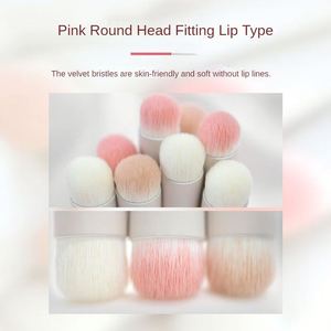 แปรงทาลิปสติกหัวกลมขนาดเล็กแบบพกพา พร้อมฝาปิด - Product Image 4