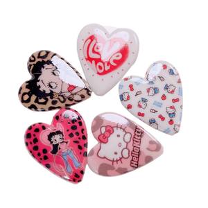 <span class=keywords><strong>Dulce</strong></span> lindo Kawaii gatito bolso amor corazón Diy resina colgante espalda plana encantos caja de teléfono basura portátil espejo decoración n Stock - Product Image 5