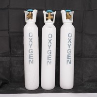 Bouteille de gaz oxygène en acier sans soudure 2L 150 bars avec poignée en plastique