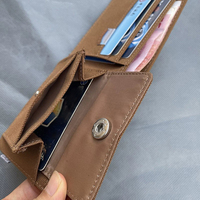 Dompet Kecil Unisex Berkualitas Tinggi Bahan Oxford Model Lipat Portabel Tempat Kartu dan Koin