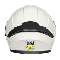 Casque de moto modulaire à visière rabattable, coque ABS haute résistance, léger, double visière anti-rayures, homologué DOT