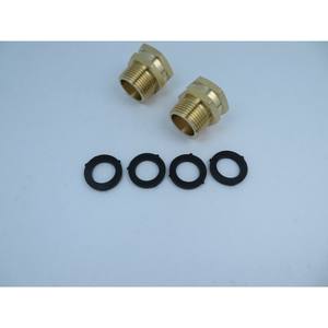 American <b>Garden</b> Water Quick <b>Connector</b> Adapter 3/4 GHT to 3/4 NPT and GHT to NPT Brass Fittings for Outdoor <b>Hose</b> Applications - Product Image 2